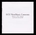 Audio recording of New Music Festival: ECU NewMusic Camerata. March 17, 2012.